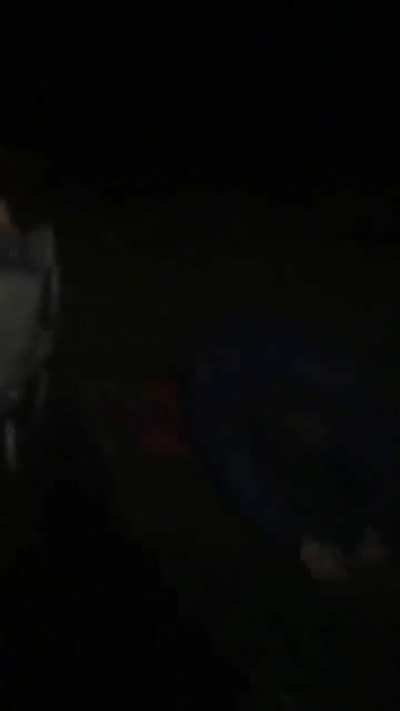 We threw an axe bottle in the bon fire, we’re stupid