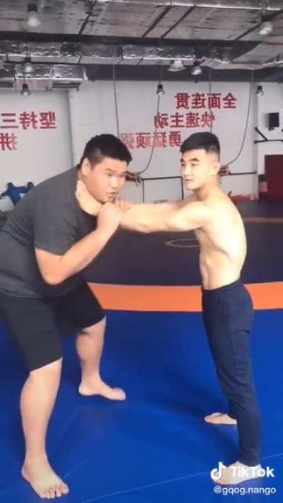 How to get out of a choke hold.