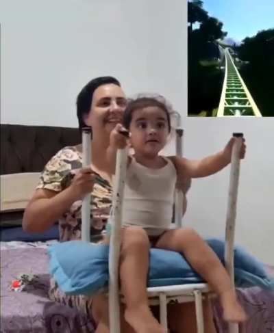 A mother gives her daughter an unforgettable moment in her life.  What a wonderful moment!