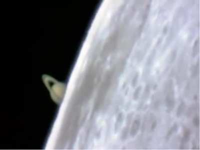 ? Something behind the moon. Astronomer Jan Koet captured this video.