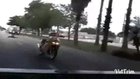 Doing tricks on freeway