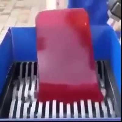 Sound of jello being shredded