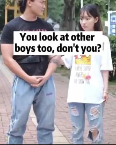 Don't talk to other girls.