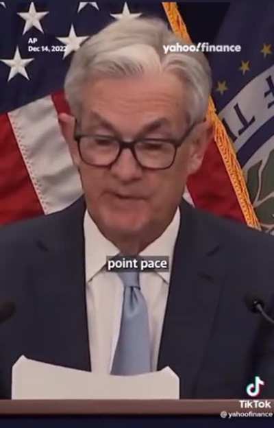 Jerome Powell was literally shaking today ... Watch the paper ... ?sound ...?