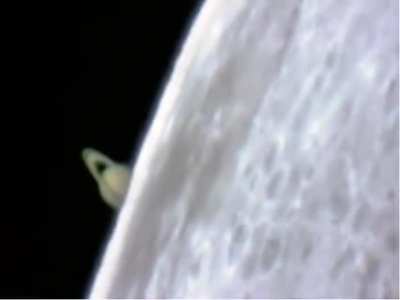 Something behind the moon. Astronomer Jan Koet captured this video.