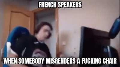 Me when the French language