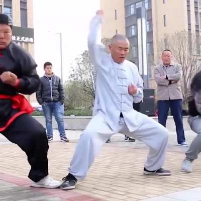 an Iron Balls Kung Fu master feels no pain