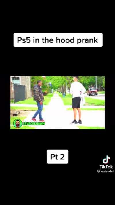 What happens if you walk around with a PS5 in the hood?