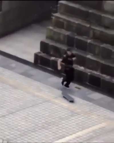 Trying To Skateboard In A Windstorm
