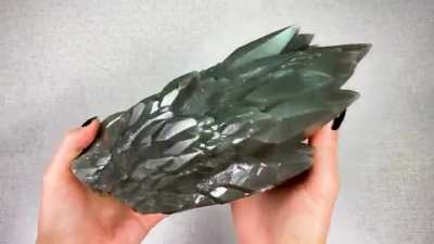 ? “Dragon scales” calcite crystal with pyrite