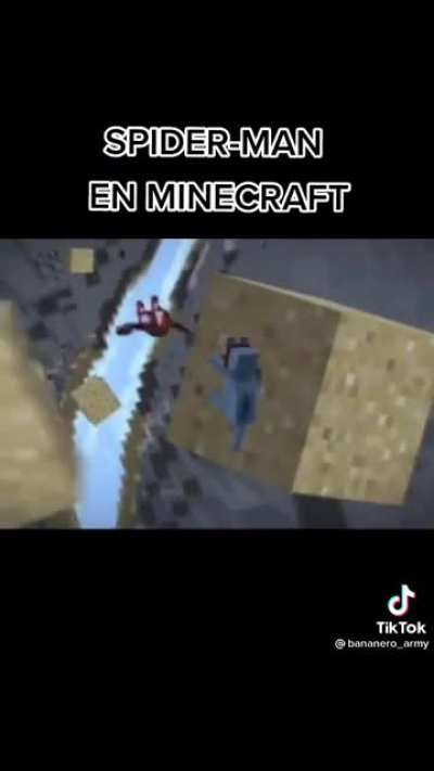 Spiderman in Minecraft