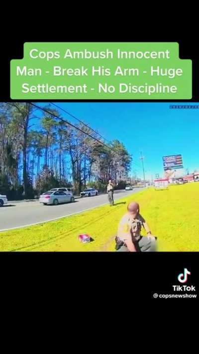 You can see the moment the cops soul leaving his body when he realises he messed up.
