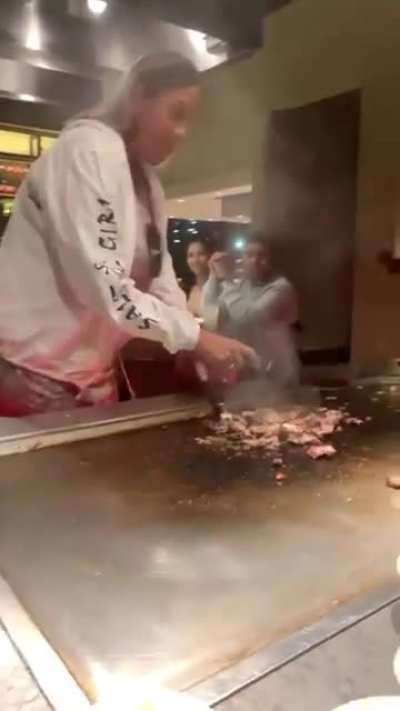 Customer takes matter into her own hands