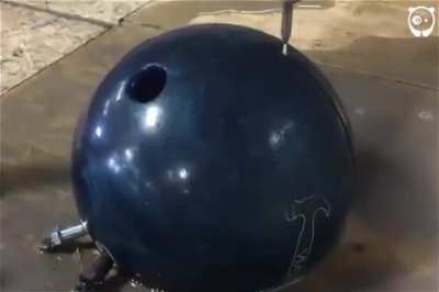 Water Jet cutting things in half