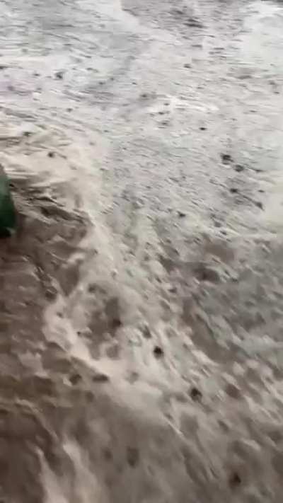 Flash flood at our nursery yesterday