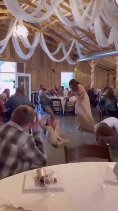 HMB while I make a grand entrance into the reception