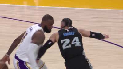 [Highlight] Dillon Brooks gets LeBron in the nether region and gets ejected with a Flagrant 2