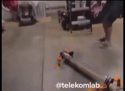 Snake controls exoskeleton it’s now a lizard