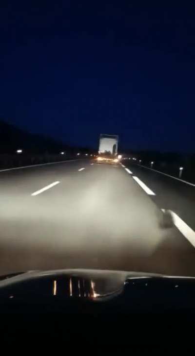 Drunk truck driver in Portugal