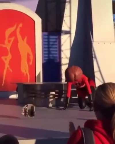 Literally lost her face due to embarrassment.