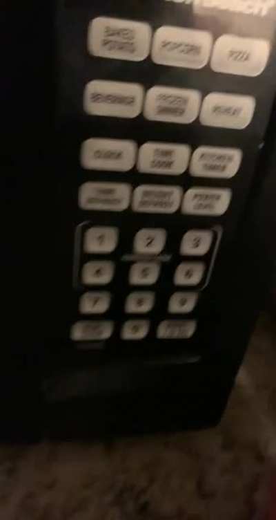 Sometimes you just have to give your week old microwave a couple love taps to get her working ??