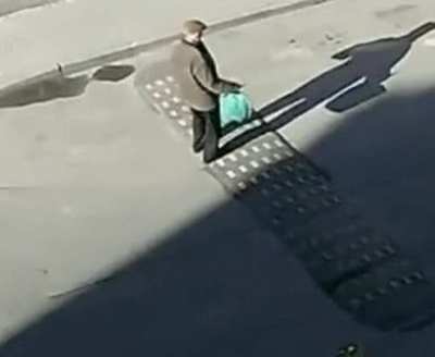 to cross the speed bump.