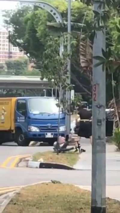 to run over a cyclist
