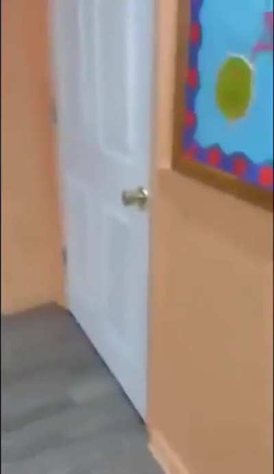 Daycare worker scaring kids with Scream mask for being "bad"