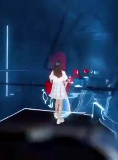 Lightsaber girl