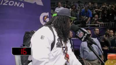 It was 10 years today that Marshawn Lynch graced us with one of the best press conferences - "I'm just here so I don't get fined"
