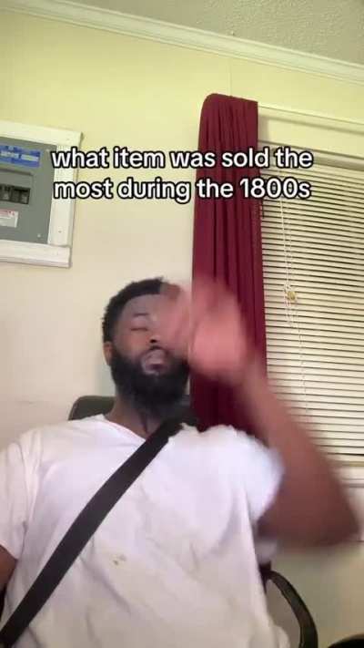 What item was sold the most during the 1800s?
