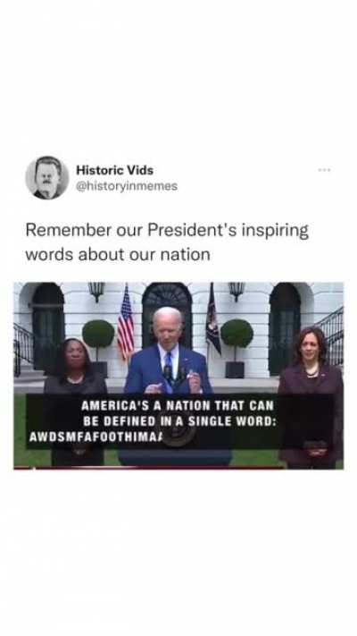 America summed up in 1 word