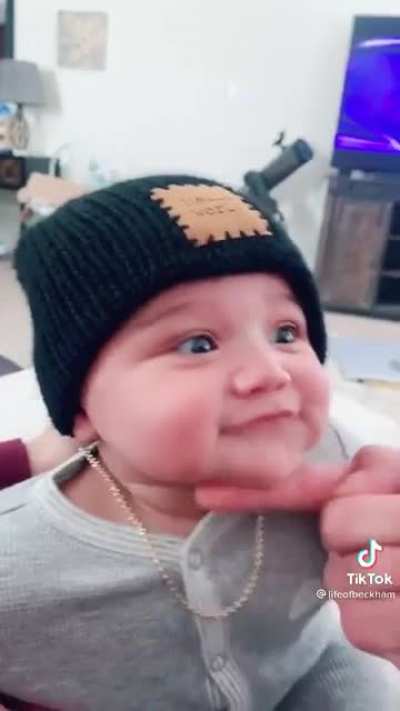 The baby's spittin mad bars!! ?