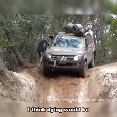 Car Attempts Vertical Drop!