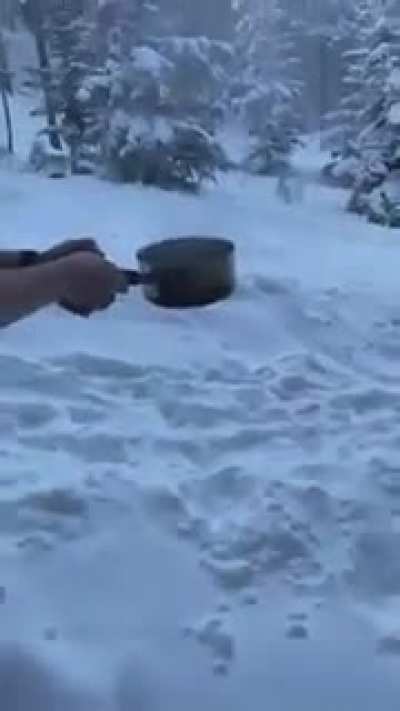 making some snow...