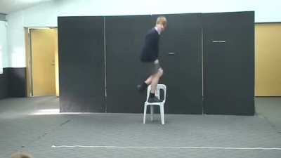 WCGW trying to climb the chair