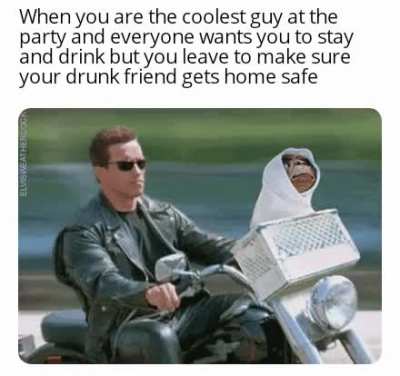 Don't drink and drive my friends. There is nothing "cool" about it.