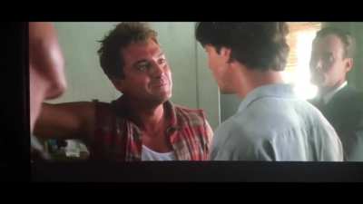 So I had never seen Point Break (1991) before, but I definitely recognized this bit... ? mind blown!