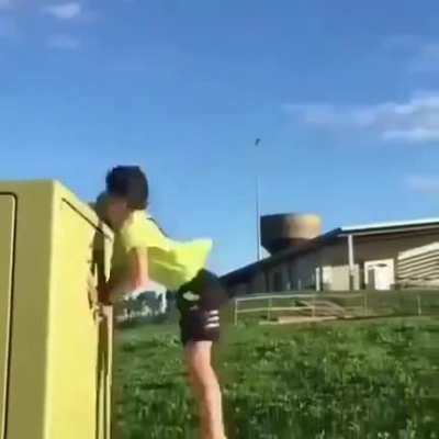 "I bet a backflip will get you trending on TikTok, Billy"