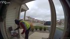 The homeowner left snacks and drinks out for delivery drivers during the holidays. The little dance he does at the end made my day.