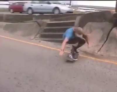 WCGW skating on an exit ramp