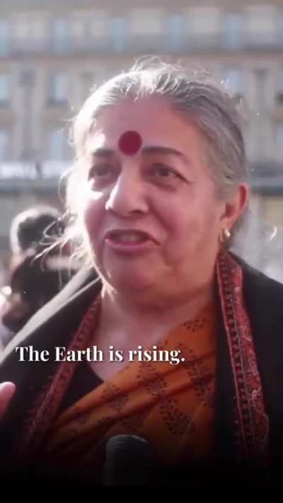 Vandana Shiva with the biggest truth bomb...