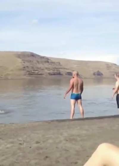 Challenged a motorboat