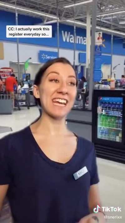Karen walks into a Walmart
