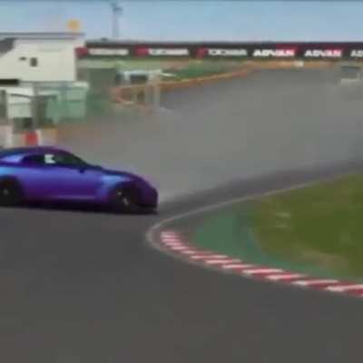 When a professional driver drifts