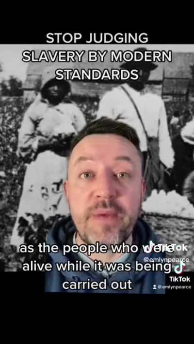 "Stop judging slavery by modern standards" - @EmlynPearce