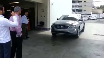 To test the auto-brakes