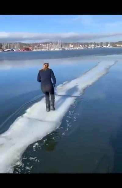 Running on thin ice. What can go wrong?