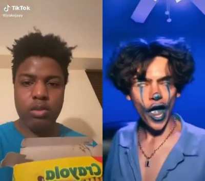 Blue markers