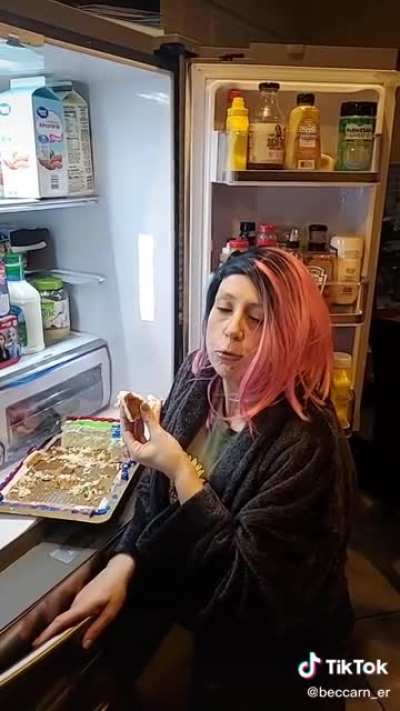 Open fridge dining: I’m good how are you?